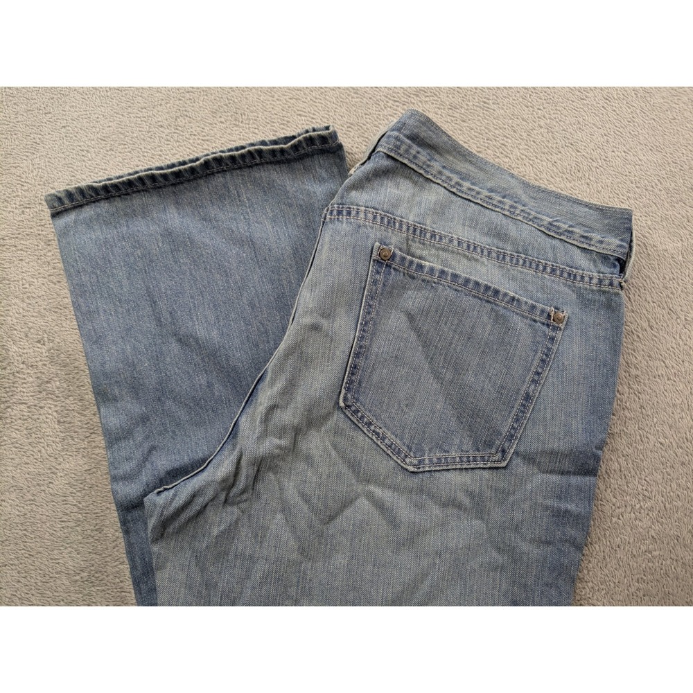George & Martha Women Plus Size 22 Light Wash Straight Leg Cotton Denim Jeans